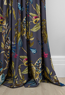 Kensington, Navy - Made to Measure Curtains